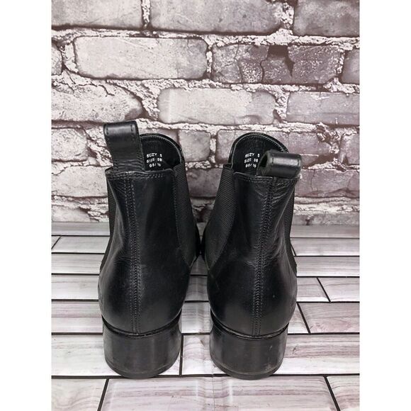 Melvin & Hamilton Suzy Black Leather Chelsea Pull On Boots Women Sz 38EU/7.5M US - Picture 4 of 16